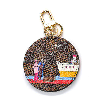 Louis Vuitton Damier Ebene 2016 Christmas Animation Bag Charm Key Ring 1 of 6