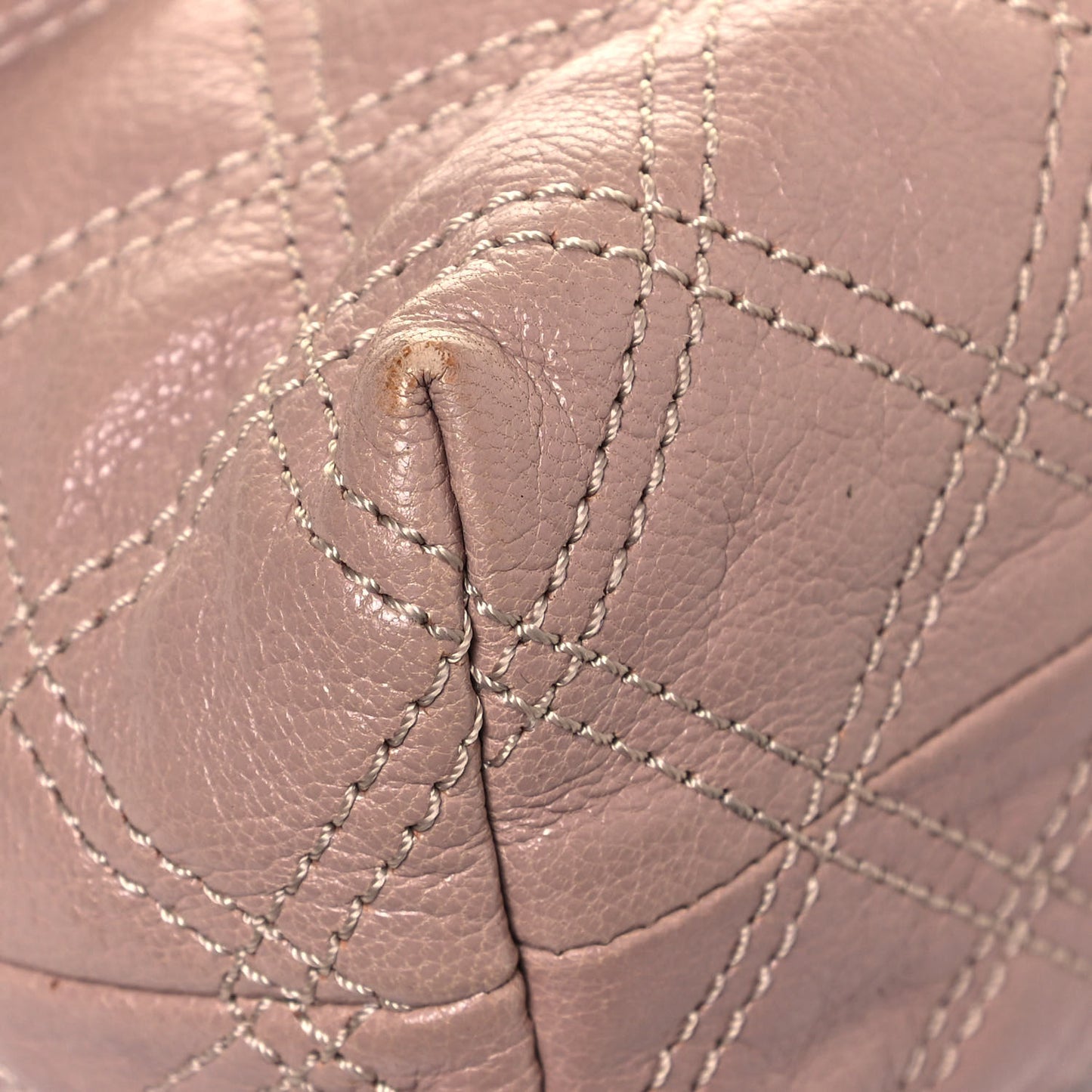 Lacquered Lambskin Baroque The Large Single Flap Blush