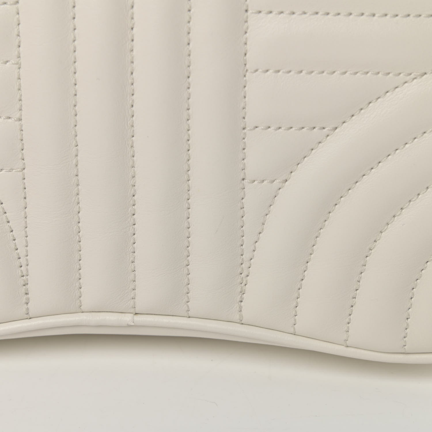 Prada Soft Calfskin Impunture Diagramme Dome Crossbody Bag White 11 of 12