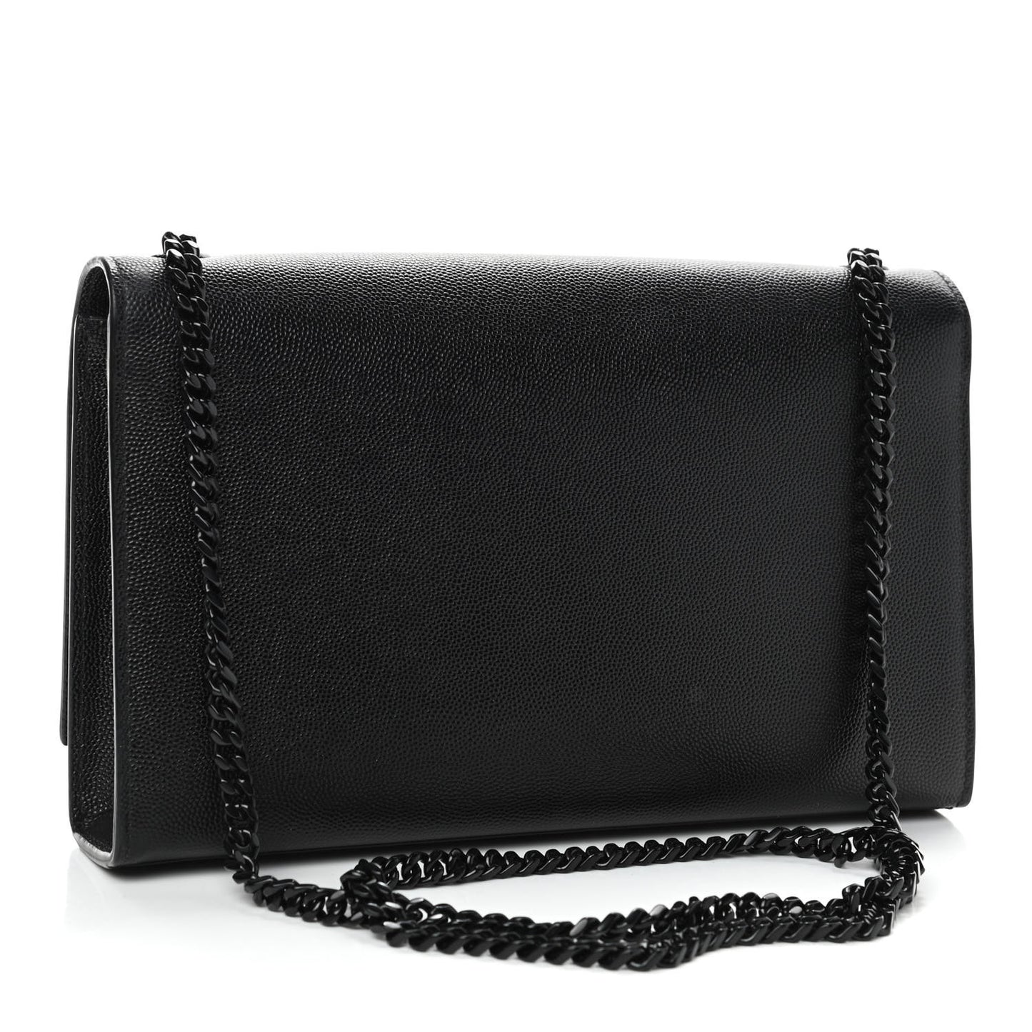 Grain De Poudre Medium Classic Monogram Kate Satchel Black