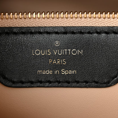 Louis Vuitton Lambskin Malletage Speedy Bandouliere 25 Black 6 of 9