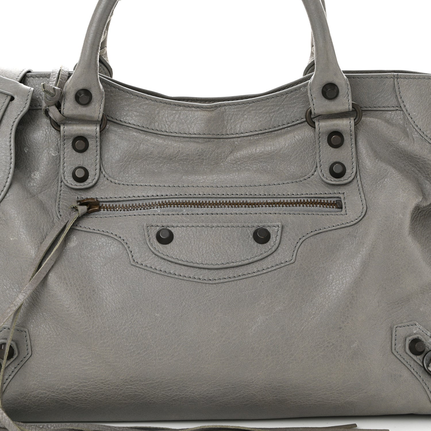 Balenciaga Agneau Classic Hardware City Gris Pyrite 9 of 14