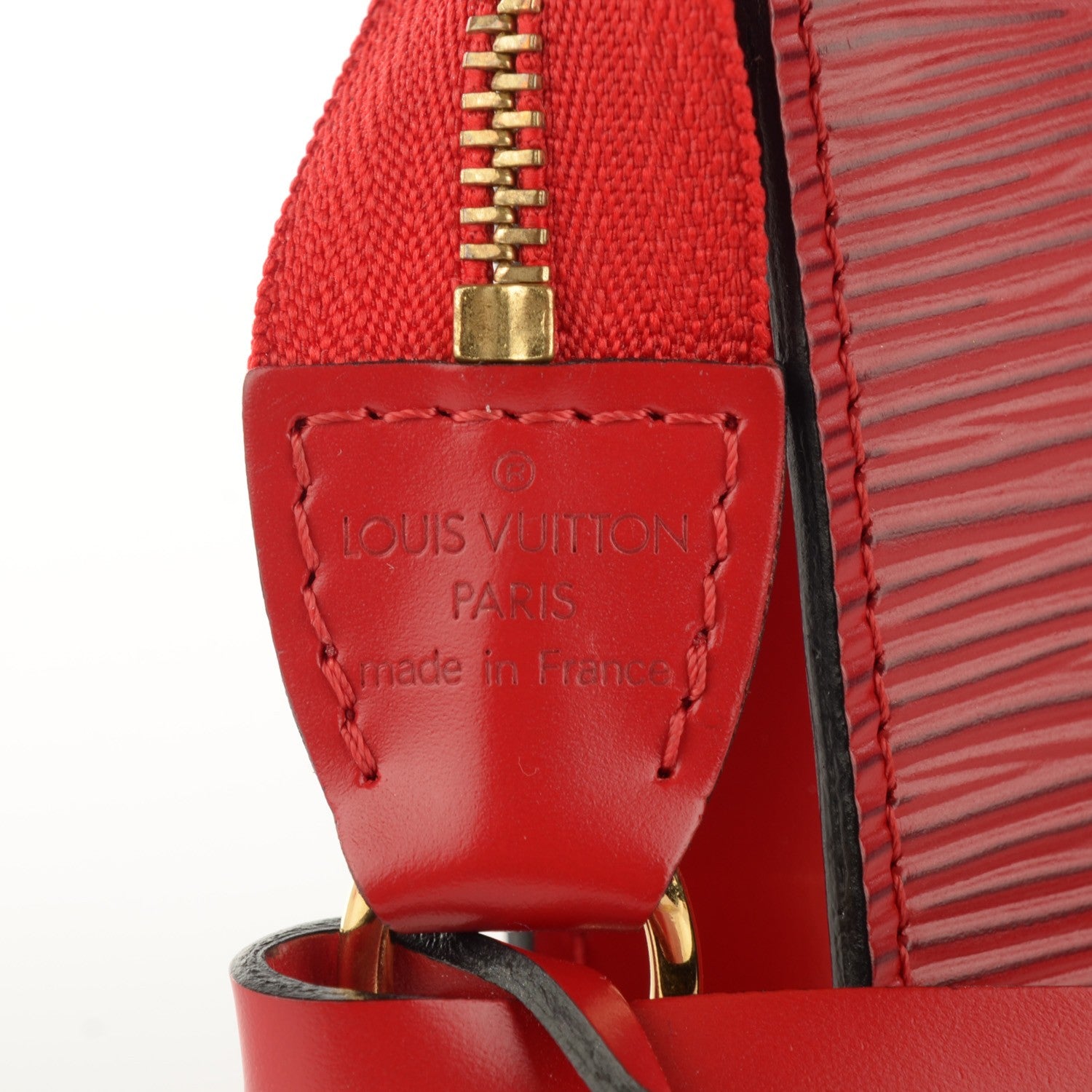 Louis Vuitton Epi Pochette Accessories 24 Castillan Red 5 of 7
