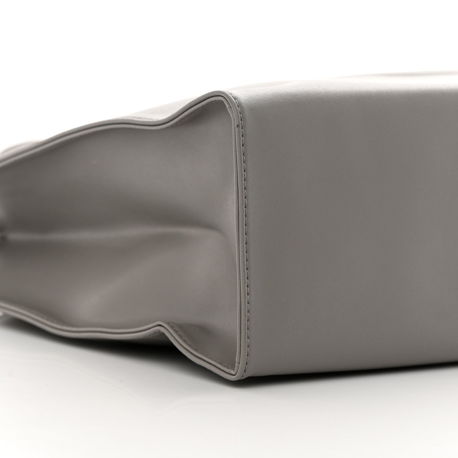Telfar Vegan Leather Medium Shopping Bag Grey 9 of 11