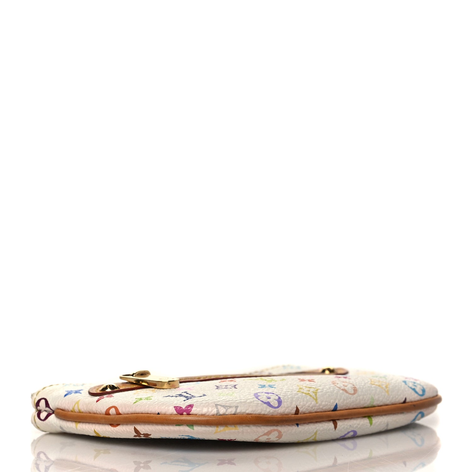 Louis Vuitton Monogram Multicolor Pochette Plate MM White 4 of 7