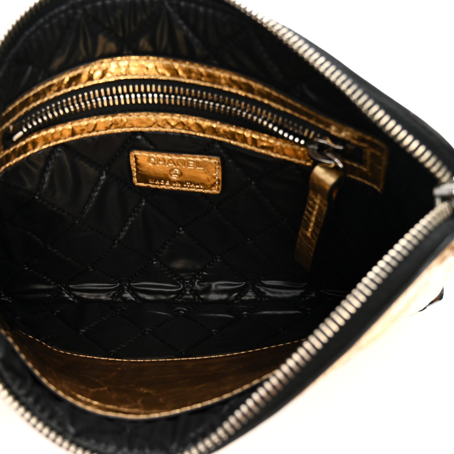 Chanel Metallic Calfskin Votez Coco Pouch Gold 5 of 7