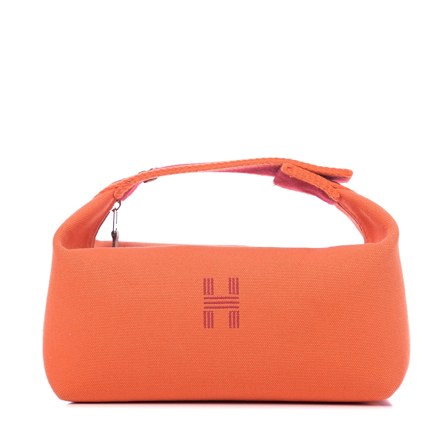 Canvas Small Bride-A-Brac Pouch Orange Burgundy