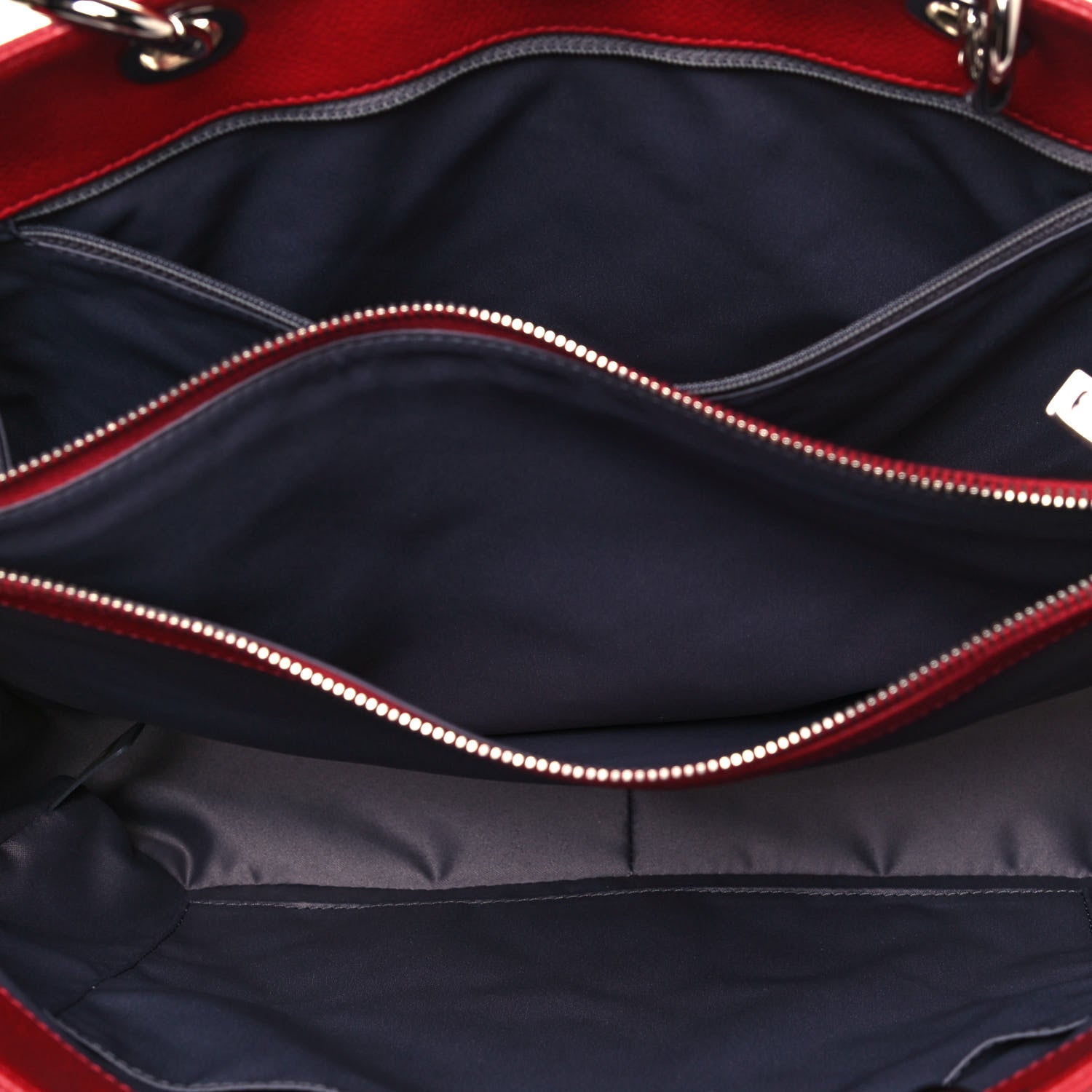Chanel Caviar Quilted Grand Shopping Tote GST Red 5 of 13