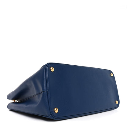 Prada Saffiano Lux Large Galleria Double Zip Tote Bluette 4 of 9
