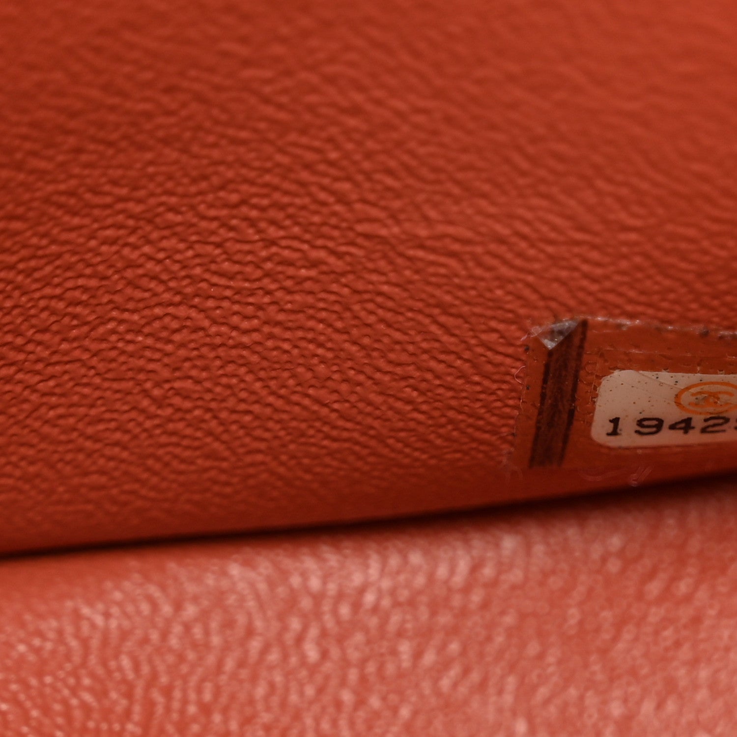 Chanel Lambskin Quilted Jumbo Double Flap Orange 8 of 12