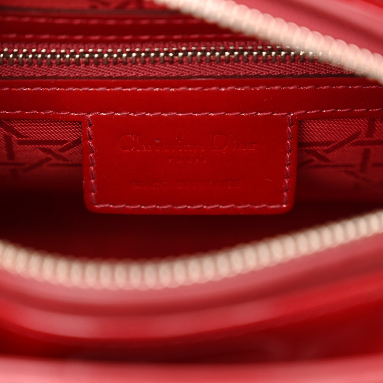 Christian Dior Patent Cannage Medium Lady Dior Red 6 of 10