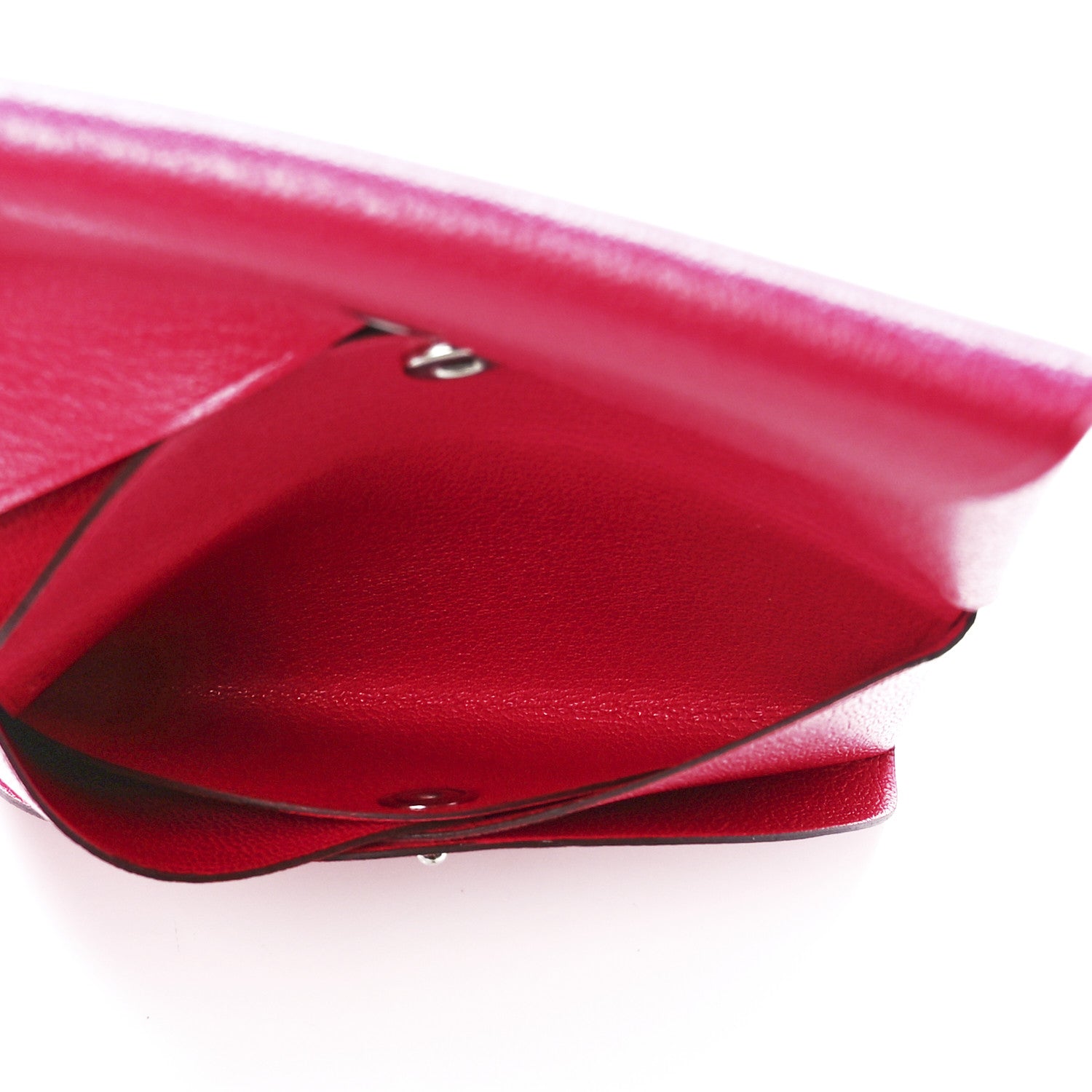 Hermes Chevre Chamkila Calvi Duo Card Case Rose Extreme 6 of 12