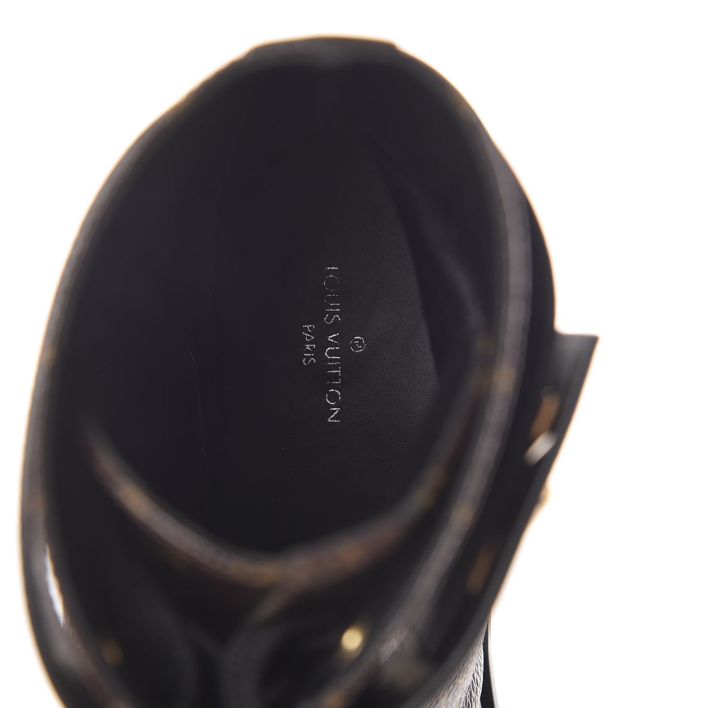 Calfskin Monogram Wonderland Flat Ranger Boots 39 Black