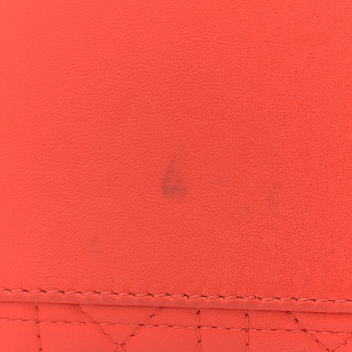 Lambskin Cannage Large Lady Dior Orange