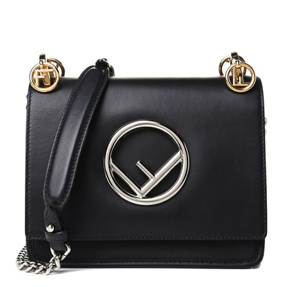 Fendi Vitello Century Opaco F is Fendi Small Kan I Shoulder Bag Black 1 of 6