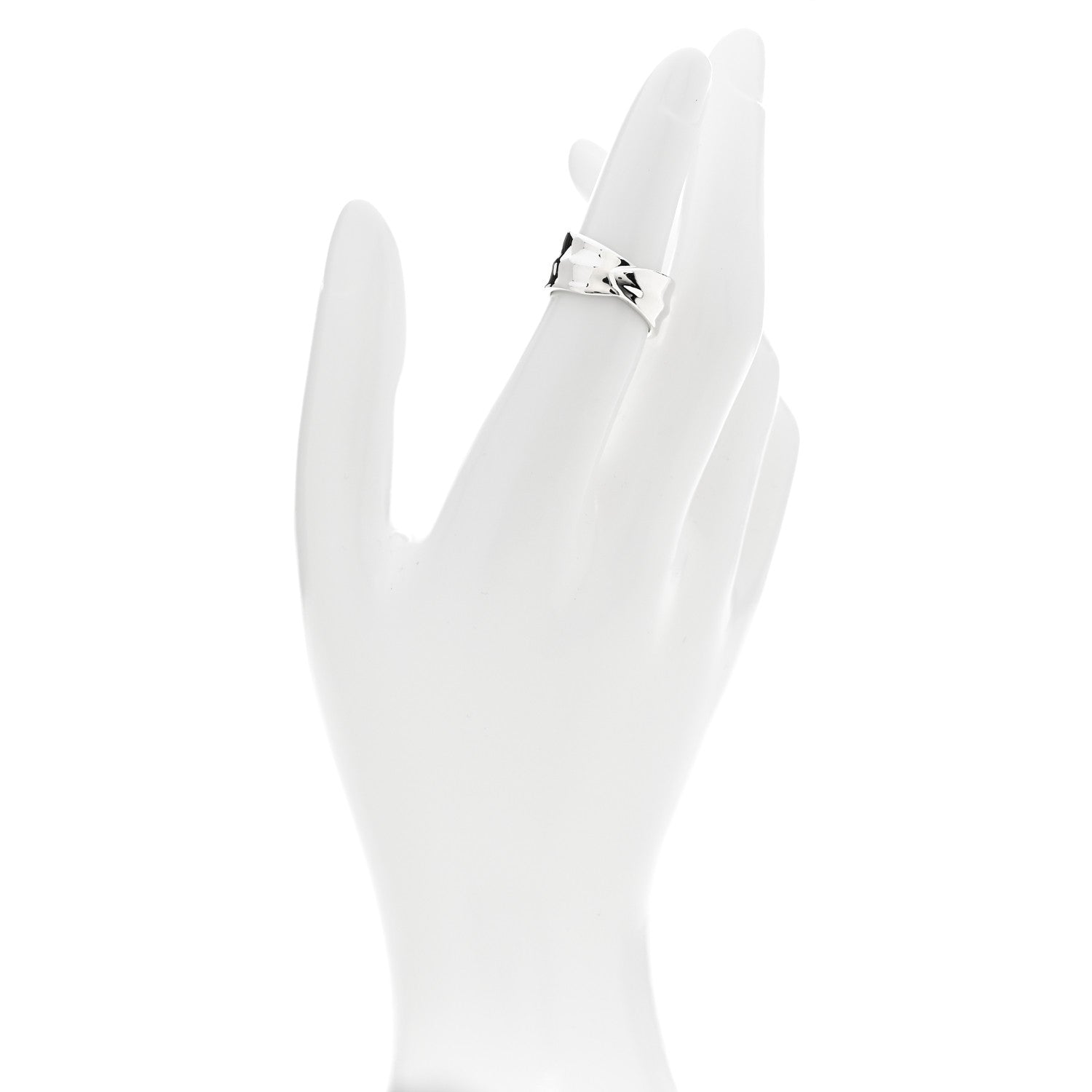 Tiffany Sterling Silver Nature Leaf Ring 50 5.5 2 of 4