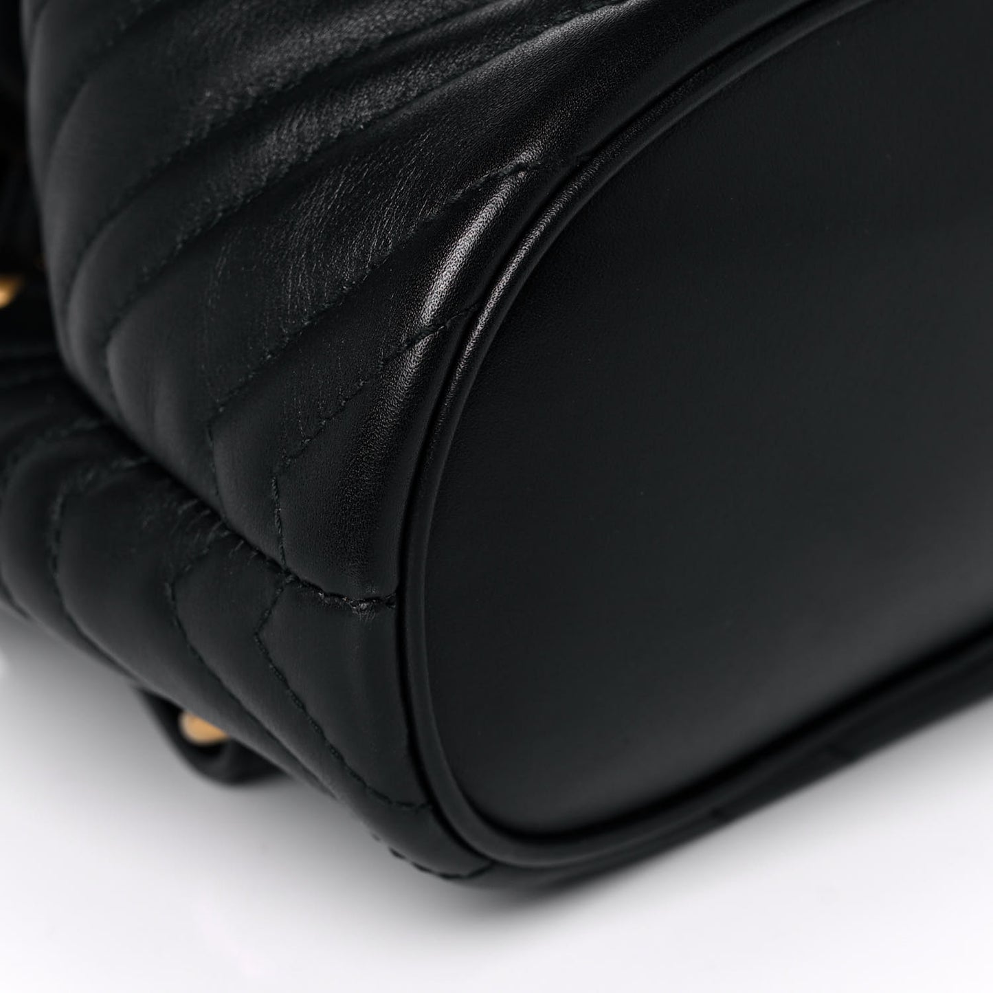 Calfskin Matelasse GG Marmont Flap Backpack Black