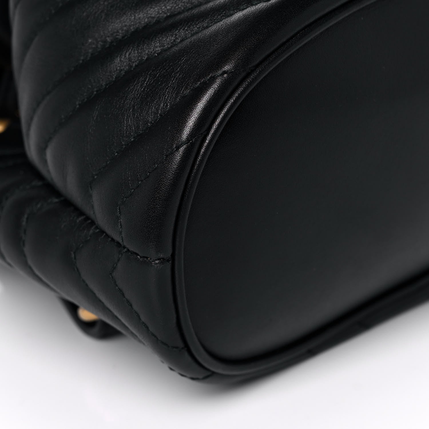 Gucci Calfskin Matelasse GG Marmont Flap Backpack Black 9 of 11