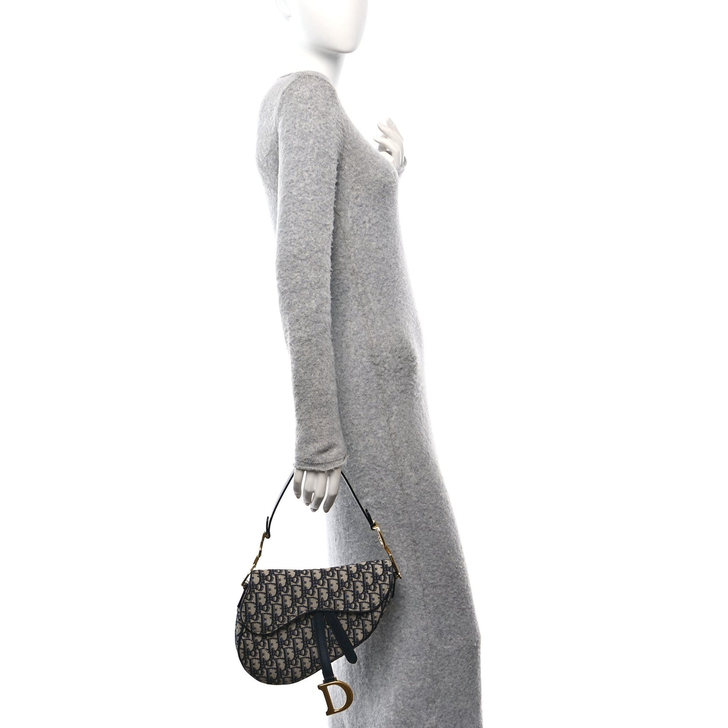 Oblique Saddle Bag Blue
