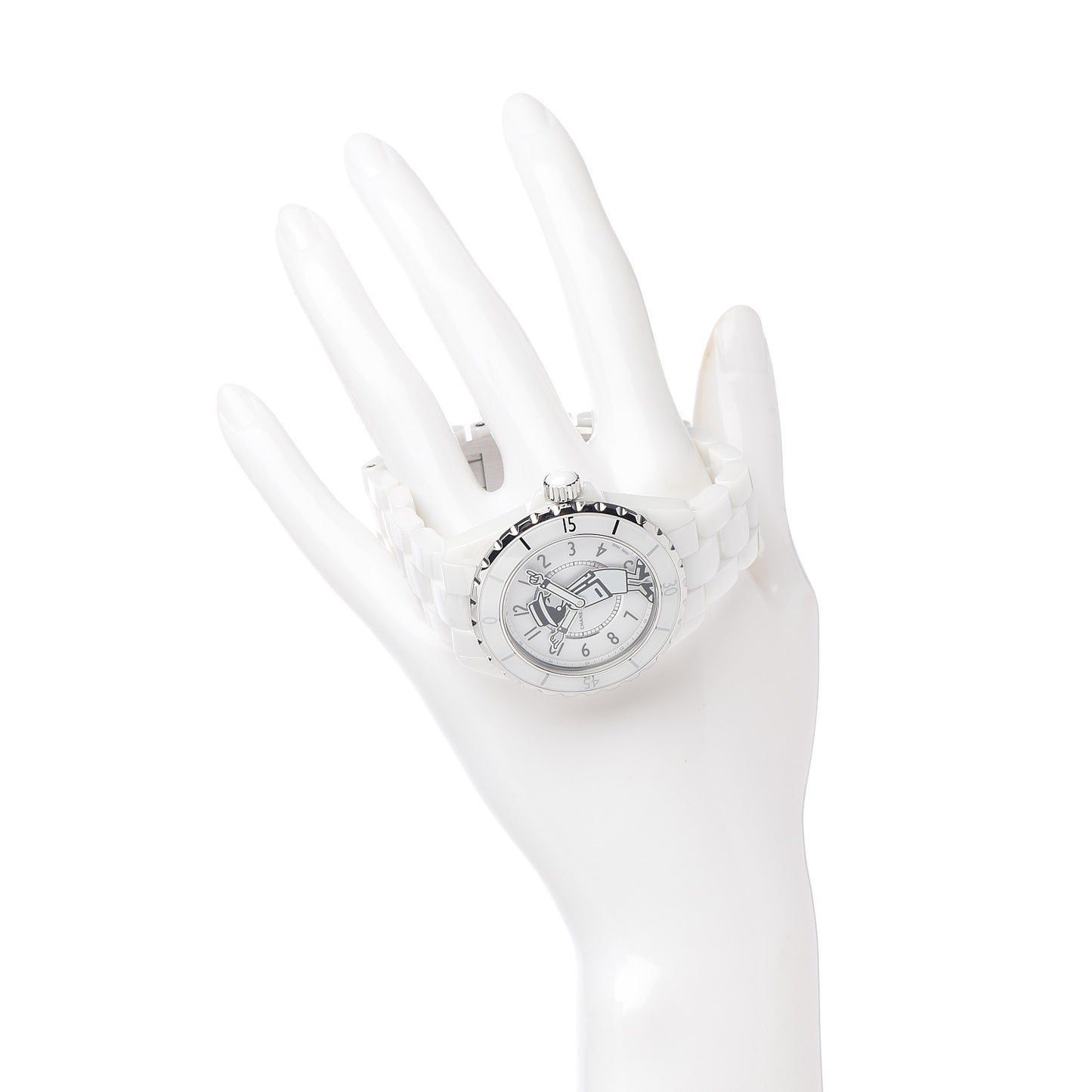 Stainless Steel Ceramic 38mm J12 Limited Edition Mademoiselle Automatic Watch White