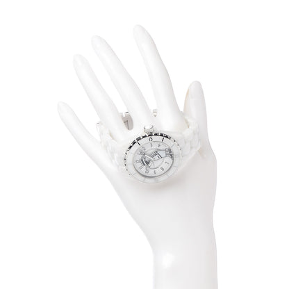 Chanel Stainless Steel Ceramic 38mm J12 Limited Edition Mademoiselle Automatic Watch White 2 of 7