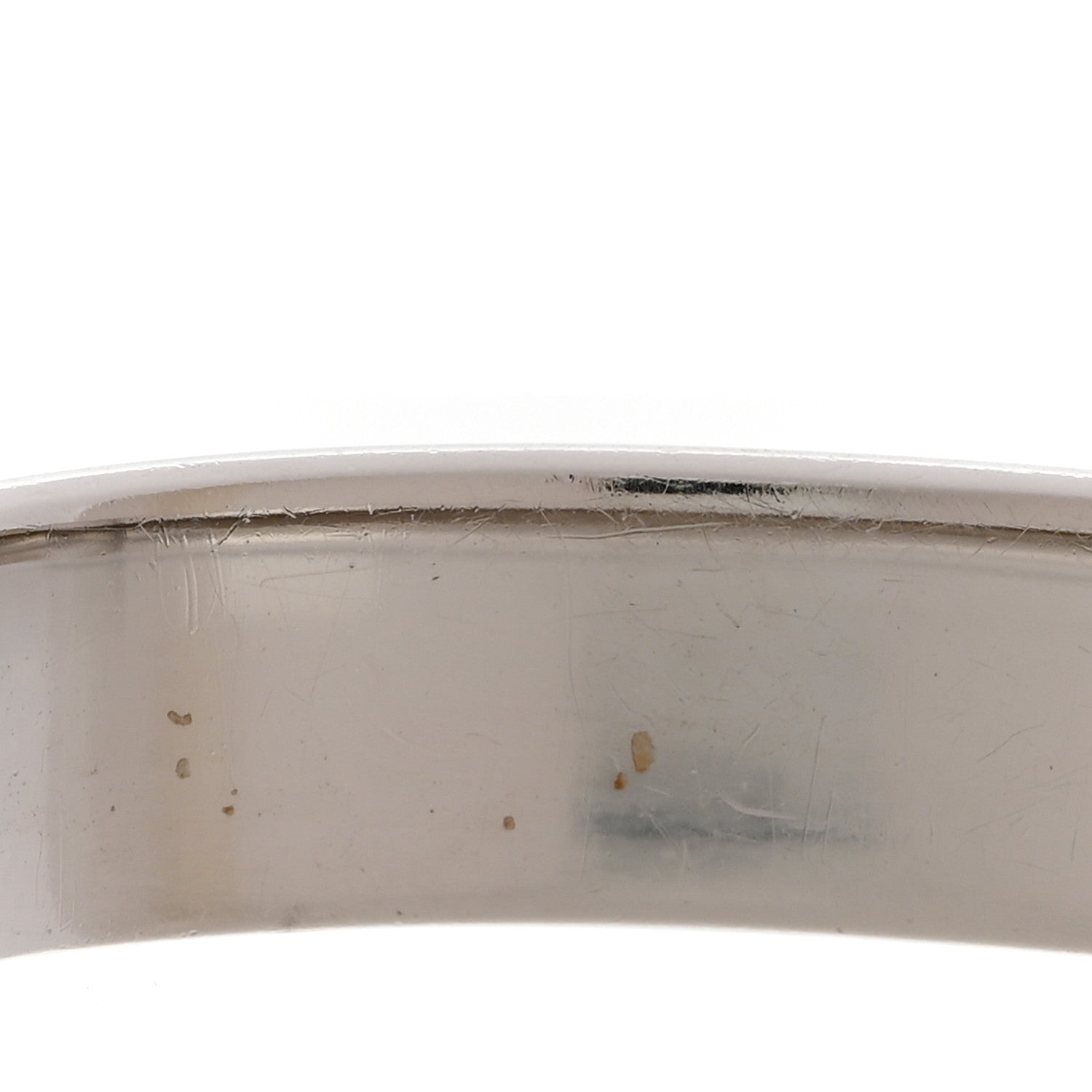 Louis Vuitton Brass Palladium Plated Nanogram Cuff S Silver 7 of 7