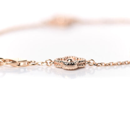 Van Cleef & Arpels 18K Rose Gold 6 Motifs Sweet Alhambra Bracelet 5 of 7