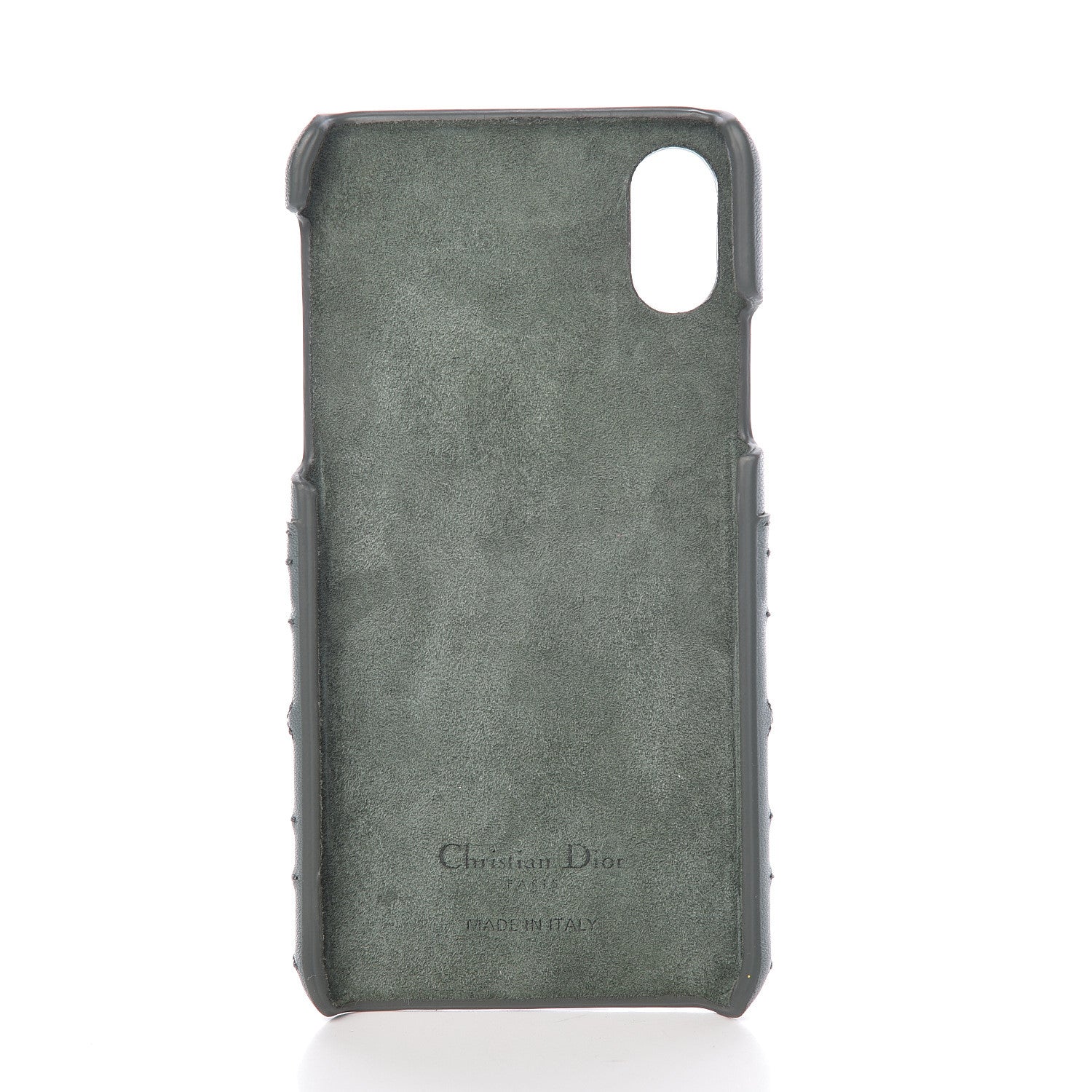Christian Dior Lambskin Cannage Lady Dior Tech iPhone X XS Case Green 5 of 9