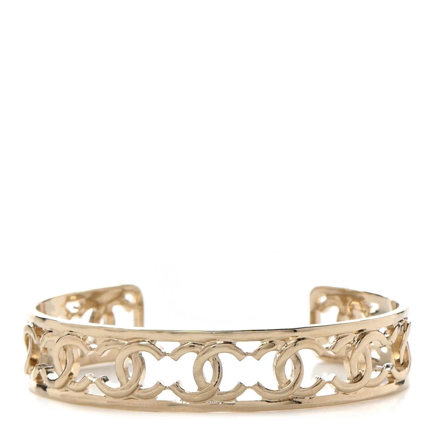 Metal Logo CC Cuff Gold