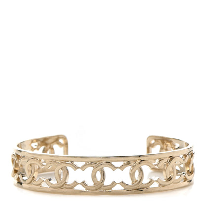 Chanel Metal Logo CC Cuff Gold 1 of 5