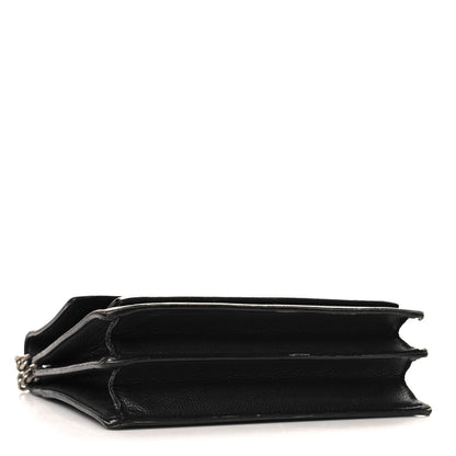 Saint Laurent Grained Calfskin Medium Monogram Sunset Black 4 of 13