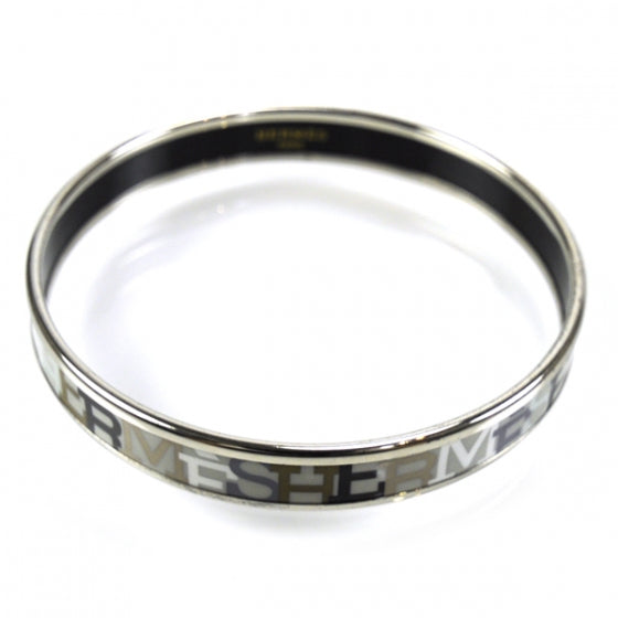 Hermes Enamel Narrow Capitales Bracelet 2 of 5