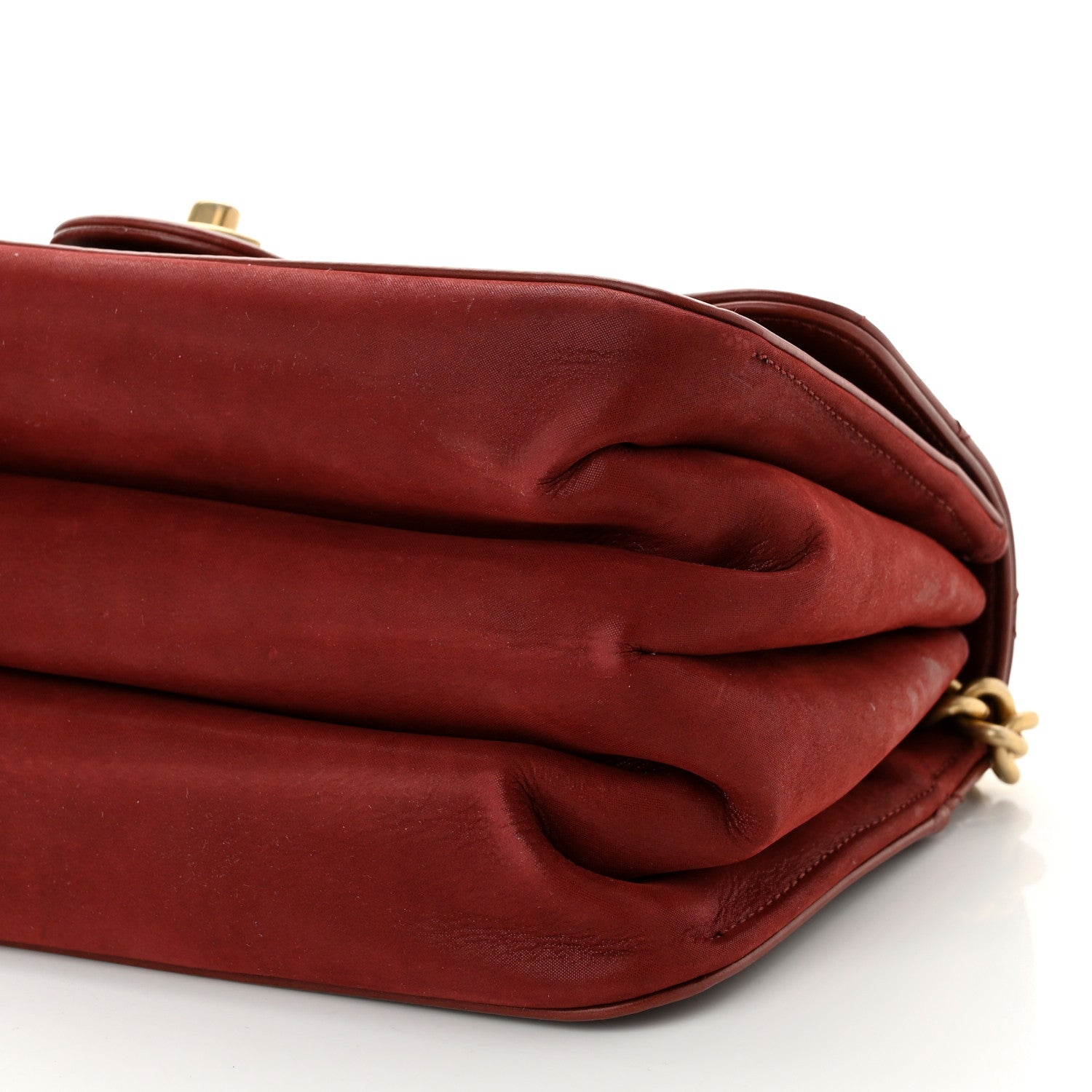 Chanel Iridescent Calfskin Quilted Small Straight Lined Flap Red 10 of 10