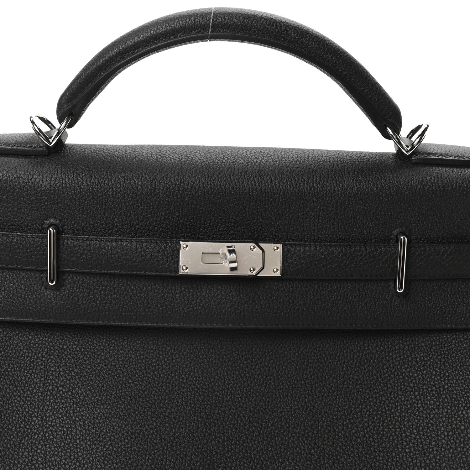 Hermes Togo Maxi Kelly Retourne 42 Black 8 of 11