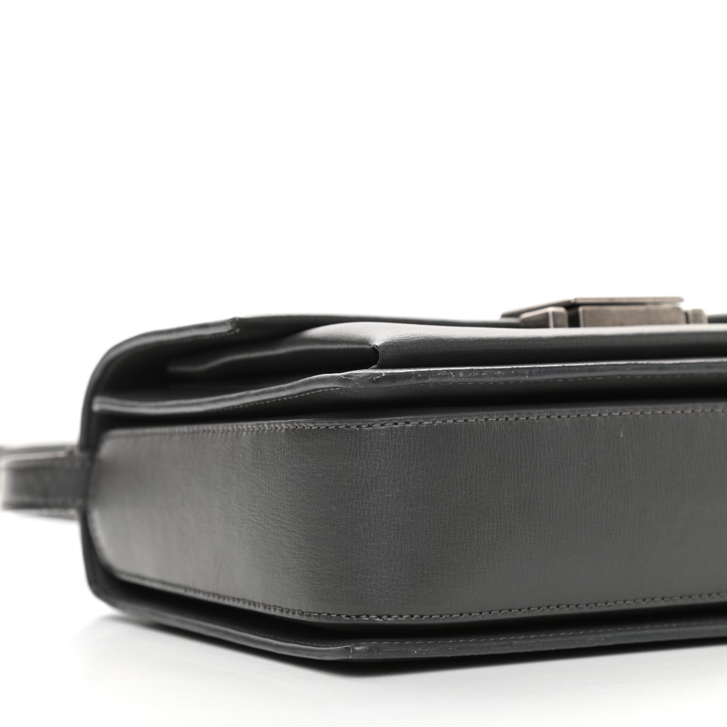 Smooth Calfskin Suede Medium Bellechasse Grey