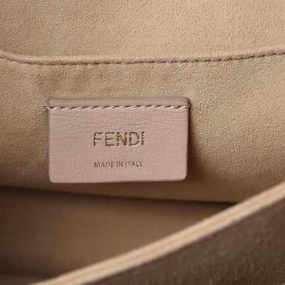 Fendi Vitello Liberty Scalloped Studded Kan I Shoulder Bag Caramello 6 of 7