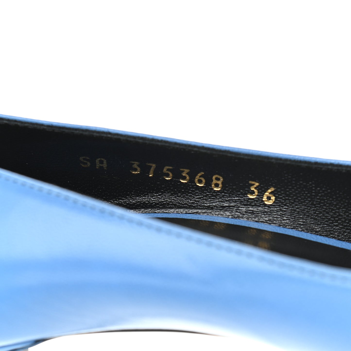 Calfskin Tripon Classic Paris 80 Skinny Pumps 36 Blue