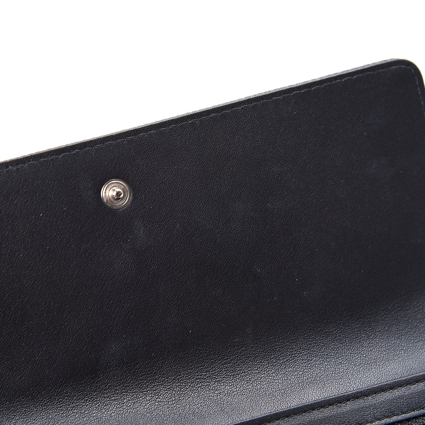 Caviar Timeless CC Large Gusset Flap Wallet Black