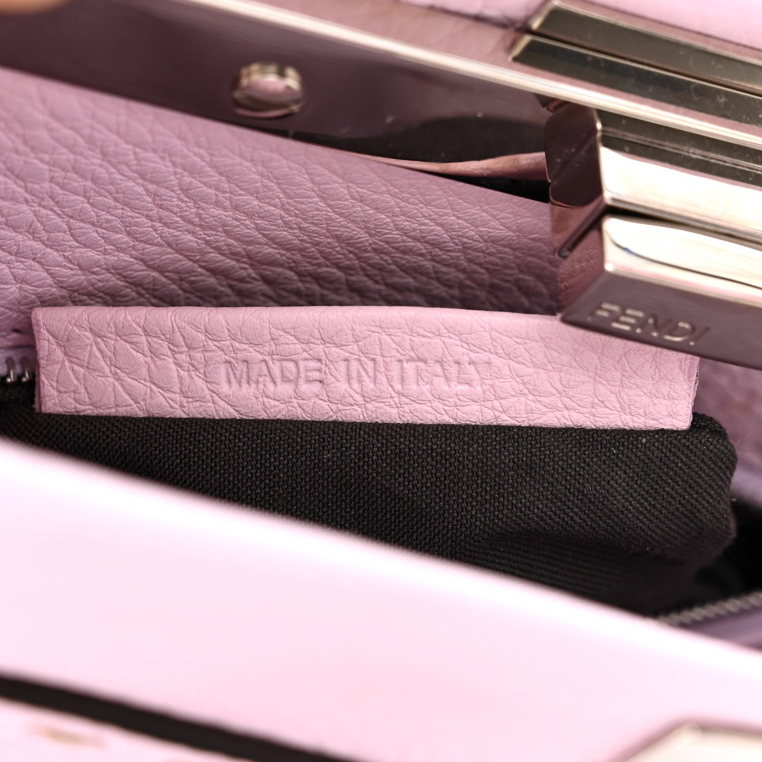 Fendi Cuoio Romano Selleria Mini Peekaboo Iconic Satchel Anemone 8 of 12