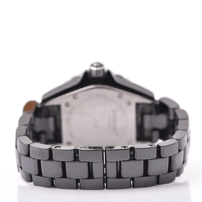 Chanel Stainless Steel Ceramic Ruby 33mm J12 Quartz Watch Black 4 of 6