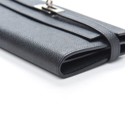 Hermes Epsom Kelly Longue Wallet Black 12 of 13