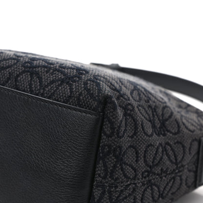 Loewe Jacquard Anagram Calfskin Small Cubi Bag Anthracite Black 10 of 11
