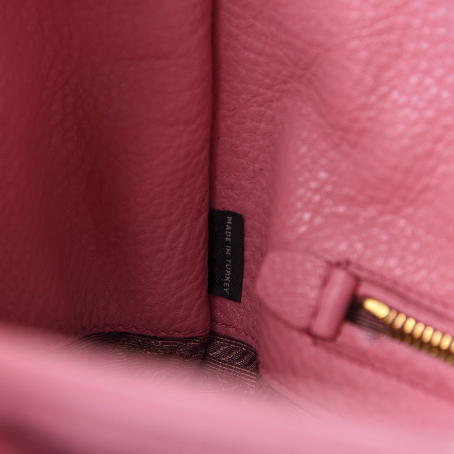 Prada Vitello Daino Shopping Tote Begonia 9 of 11