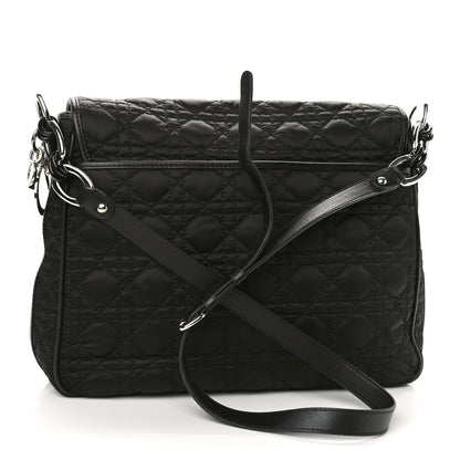 Christian Dior Nylon Cannage Charming Lock Messenger Bag Black 3 of 9
