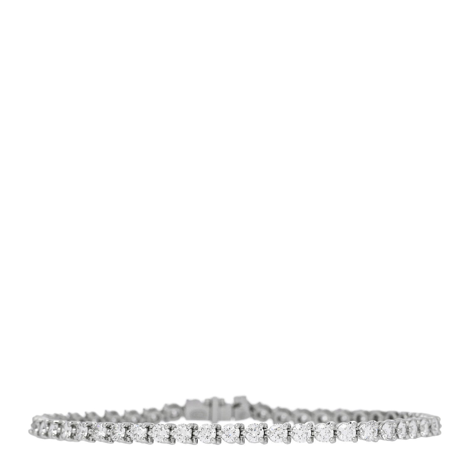 Harry Winston Platinum Diamond 4.78ctw Tennis Bracelet 1 of 4
