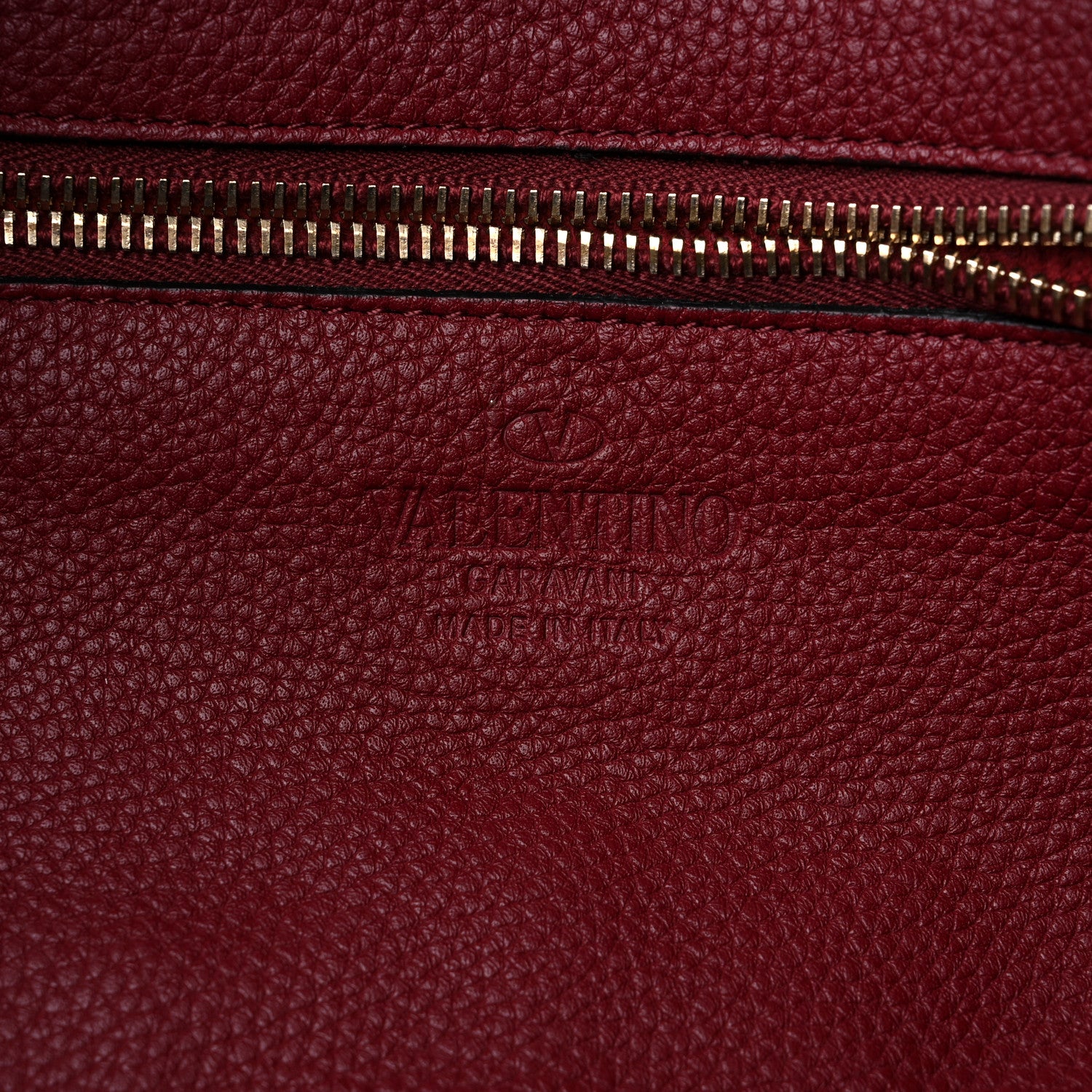 Valentino Garavani Pebbled Calfskin Medium Rockstud Tote Camelia 6 of 9