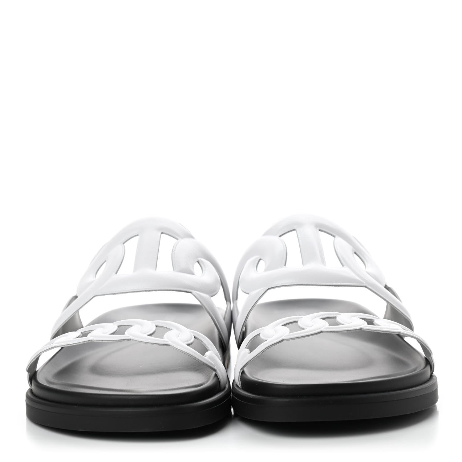 Hermes Nappa Extra Sandals 39 White 2 of 8