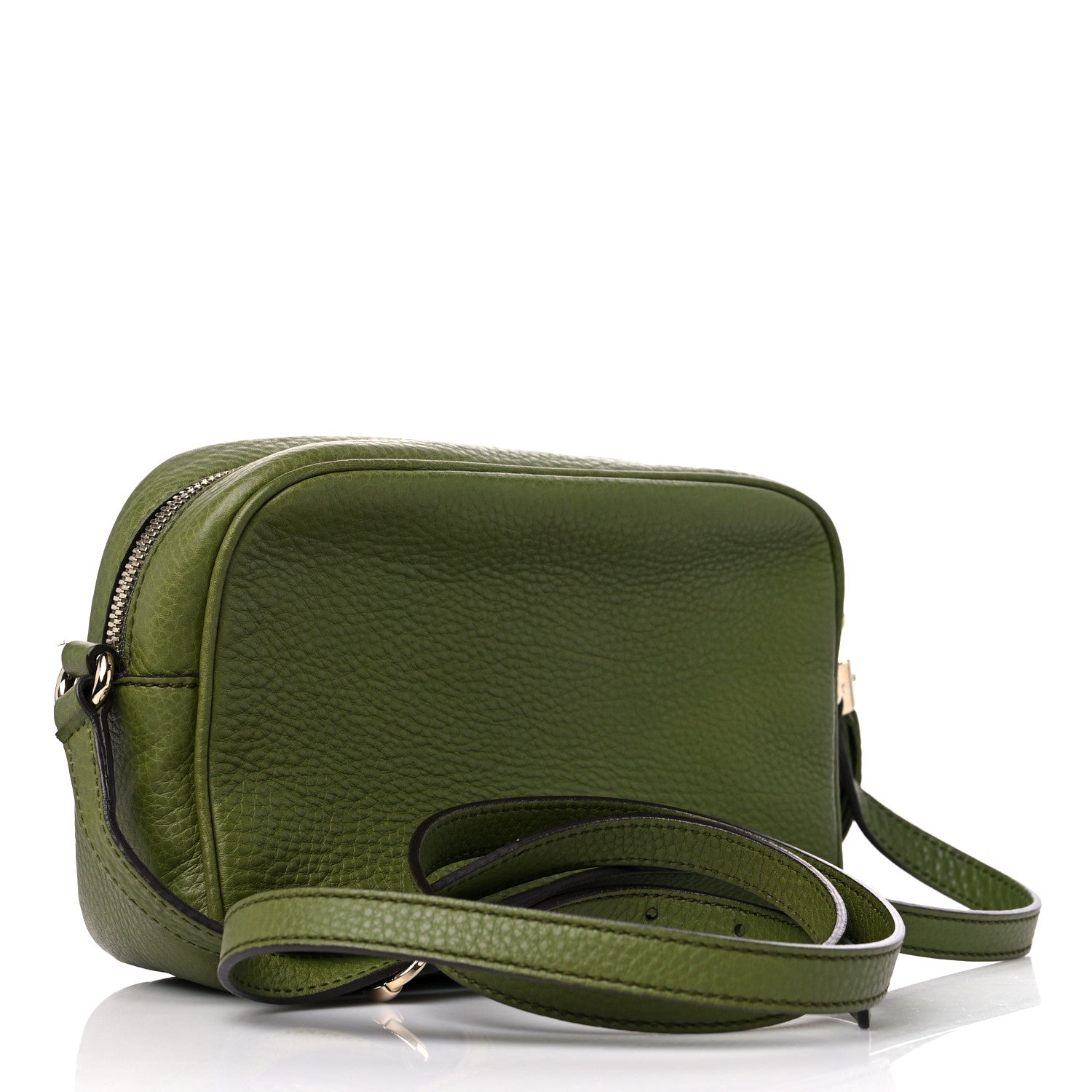 Gucci Pebbled Calfskin Small Soho Disco Bag Green 3 of 12