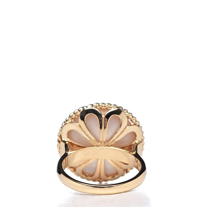 Mikimoto 18K Yellow Gold Mabe Pearl 16mm Cocktail Ring 51 5.75 4 of 5