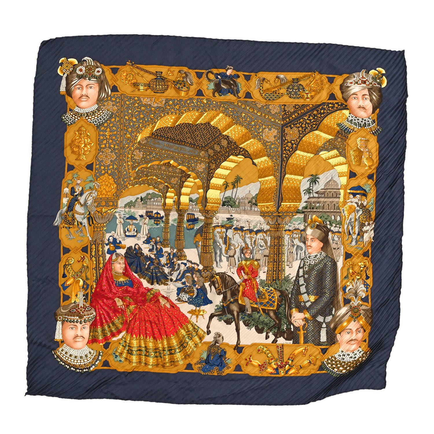 Hermes Silk Splendeur Des Maharajas Scarf 90 1 of 3